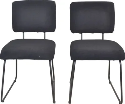 Produktbild von Esszimmerstuhl - Polsterstuhl 2er-Set Schwarz