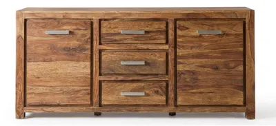 Immagine prodotto di Mobile da soggiorno marrone, credenza di design, robusti mobili in legno