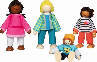 Produktbild von goki Biegepuppen Interkulturelle Familie