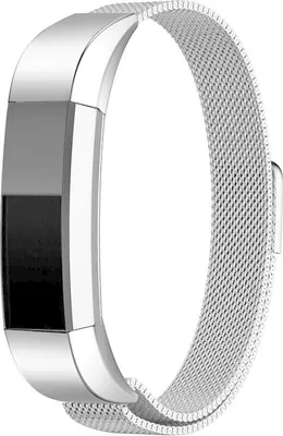 Produktbild von Jumadas Milanese Smartwatch-Armband – Passend für Fitbit Alta / Alta HR Milanese-Armband – Silber – Größe: L – Uhrenarmband/Armband/Armband