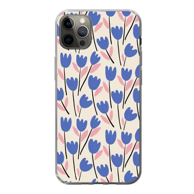 Produktbild von MuchoWow® Handyhülle Schutzhülle Hülle für iPhone 13 Pro Max Blume - Muster - Tulpe Silikon Softcase Handy Hülle - Mobiltelefon