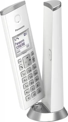 Produktbild von Panasonic KX-TGK220, DECT-Telefon, Kabelloses Mobilteil, Freisprecheinrichtung, 120 Eintragungen, Anrufer-Identifikation, Weiß