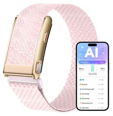 Obrázok produktu pre Fitness náramok bez displeja, pulzometer, inteligentný náramok, zlatá farba