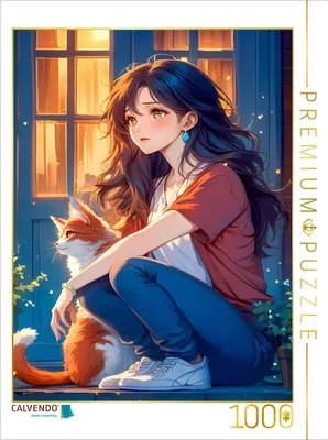 Produktbild von CALVENDO Puzzle Katzenliebe | 1000 Teile Lege-Größe 64x48cm Foto-Puzzle für glückliche Stunden