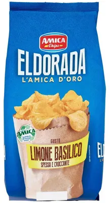 Produktbild von Amica Chips Eldorada Limone Basilico 130g