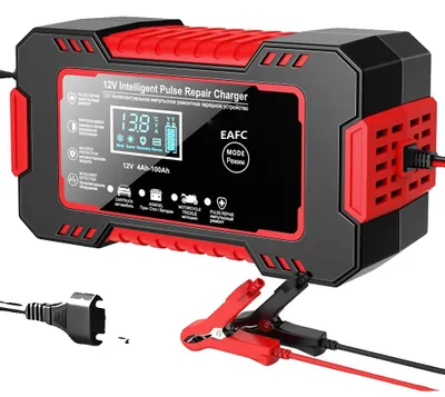 Obrázok produktu pre Nabíjačka autobatérií, technológia pulznej opravy, LCD displej, 12 V 6 A