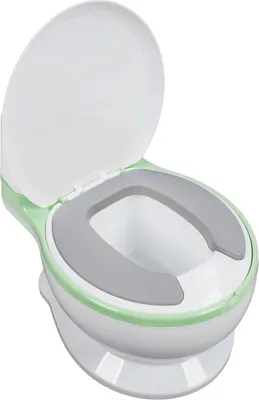 Produktbild von Kinder-Toilette, ergonomisch, sicher, bequem, verstellbar, abnehmbar, Töpfchen, tragbarer Kinder-Trainingssitz für Zuhause, Grün