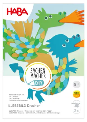 Produktbild von HABA Bastelset Sachenmacher - Klebebild Drachen