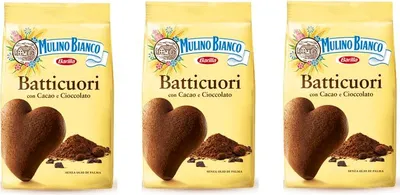 Produktbild von 3x Mulino Bianco Kakao Kekse Batticuori Italien biscuits cookies kuchen brioche