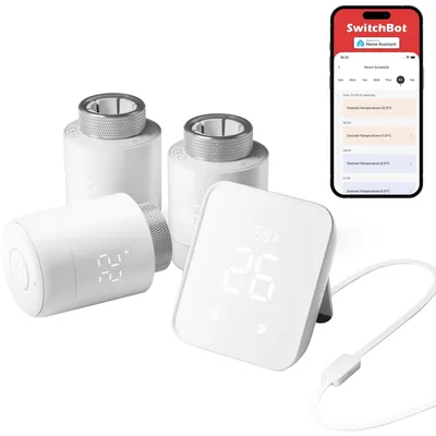 Immagine prodotto di SwitchBot, kit termostato per radiatori, controllo del riscaldamento
