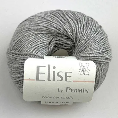 Image de Elise by Permin – Fil de luxe coton-cachemire (25 g/115 m) (31 brumes)