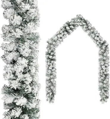 Produktbild von "2026 Promotion" Weihnachtsgirlande mit Schnee Grün 20 m PVC - Christbaumschmuck CC11484