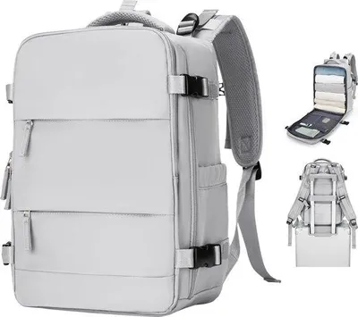 Produktbild von Famanu Reise-Rucksack 40 x 20 x 25 cm - Atmungsaktiv und wasserabweisend