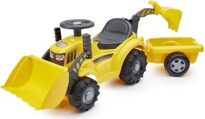 Obrázek produktu pro Stavební vozidlo, Ecoiffier traktor s přívěsem, žlutý, od 12 měsíců