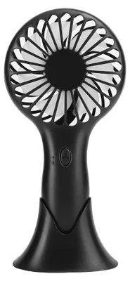 Obrázek produktu pro Ruční ventilátor – mini chladicí systém – kancelářské potřeby – stolní elektrický přenosný ventilátor se 3 rychlostmi – černý