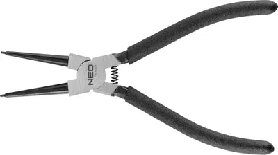 Obrázek produktu pro NEO TOOLS Kleště na pojistné kroužky Seger, hrot Ø 1,3 mm, rovný, pro vnitřní kroužky 10-25 mm, tělo kleští z Cr-V oceli, protiskluzové rukojeti