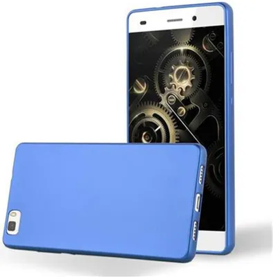Produktbild von Cadorabo Schutzhülle für Huawei P8 LITE 2015 Hülle in Blau Handyhülle TPU Silikon Etui Cover Case