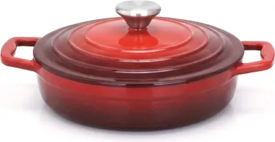 Produktbild von XANTEN 7-teiliges Topf-Set, Gusseisen, rot