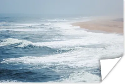 Produktbild von MuchoWow® Poster Wasser - Meer - Wellen - Strand 60x40 cm - Schlafzimmerdekoration