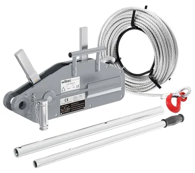 Handkabellier 1600 kg, 20 m Kabel Ø 11 mm, Sicherheitsstift