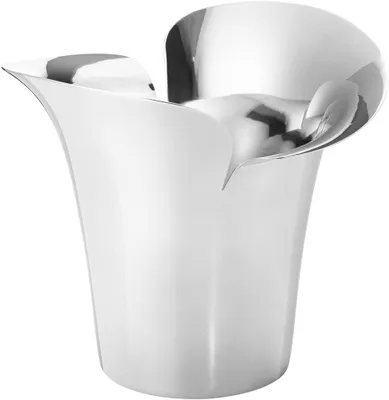 Zdjęcie produktu dla Doniczka Georg Jensen Bloom Botanica, mała, 140 mm, stal nierdzewna, wysoki połysk (10019580)