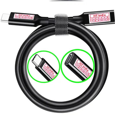 Produktbild von USB-C 3.2 Verlängerung Kabel 1m Type-C Thunderbolt PD 100W 4K@60Hz 10Gb Reagle
