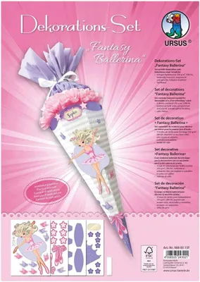 Obrázek produktu pro Ursus DEKO-SET SCHULTÜTE EASY LINE "FANTASY BALLERINA"