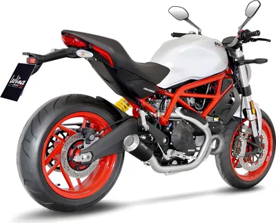 Produktbild von LeoVince LV-10 Schwarzer Slip-On Auspuff für DUCATI