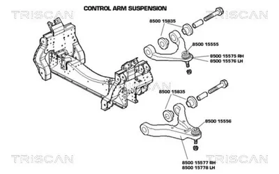 Produktbild von TRISCAN Traggelenk für IVECO DAILY IV Kasten/Kombi 8500 15556