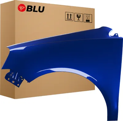 Image de BLU Aile Compatible avec VW Volkswagen Polo 9N3 IV 4 LIFT LD5Q Gauche Blau SchattenBlau | 2005-2009 | Avant | Peint| Prêt à Monter | Acier