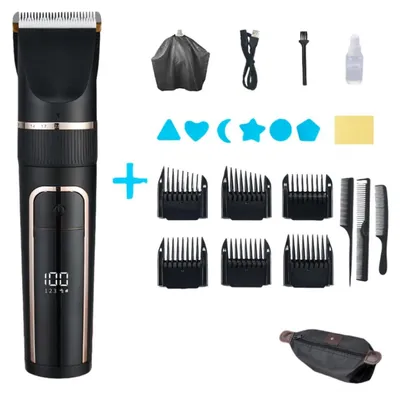 Immagine prodotto di INF Tagliacapelli e Rifinitore con Lama in Vetroceramica - Kit Ricaricabile Cordless