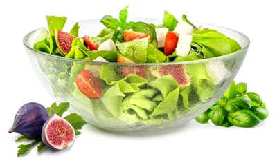 Produktbild von Salatschale 25 cm – Glasschüssel, Servierschale, vielseitige Schale für Salat, Obst und Snacks
