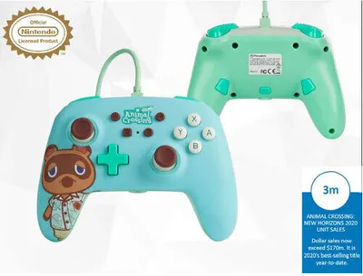 Zdjęcie produktu dla Przewodowy kontroler Nintendo Switch Tom Nook Controller
