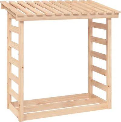 Produktbild von vidaXL Kaminholzregal 108x64,5x110 cm Massivholz Kiefer