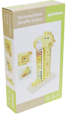 Produktbild von SpielMaus Holz Rechenschieber Giraffe