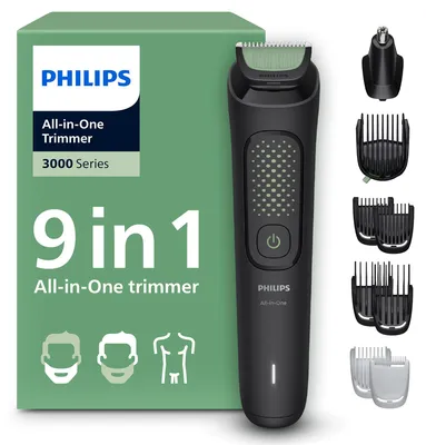 Image de PHILIPS MG3946/15 Tondeuse polyvalente 9 accessoires pour tous les besoins Noir