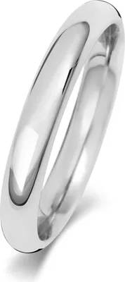 Produktbild von 9 Karat (375) Weißgold 3mm Court Form Herren/Damen - Trauring/Ehering/Hochzeitsring, 59 (18.8); TRS188929KWRSR