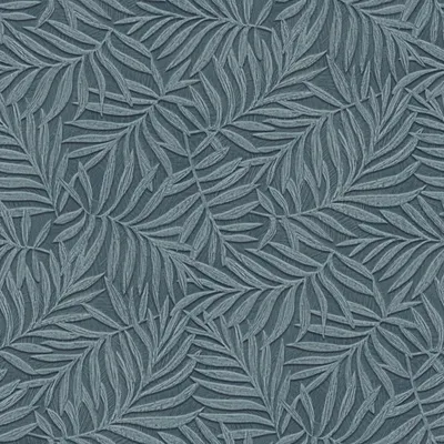 Produktbild von Limonta Tapete 3D Muster Blätter Graublau - 620008 - 53 x 1005 cm