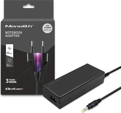 Produktbild von Qoltec 51038 Netzteil & Spannungsumwandler Indoor 65 W Schwarz