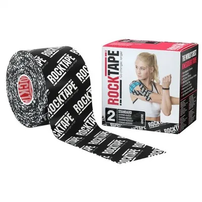 Produktbild von RockTape Classic Kinesiologie-Tape – Sporttape – 5 cm x 5 m – schwarzes Logo