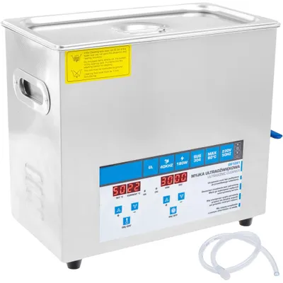 Immagine prodotto di GEKO | Lavatrice ad ultrasuoni ad alta capacità, 180 W, 6 L, lavatrice ad ultrasuoni per la pulizia di utensili, orologi e occhiali