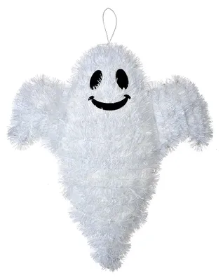 Zdjęcie produktu dla Clayre & Eef Dekoracja na Halloween duch 37 cm biały plastik
