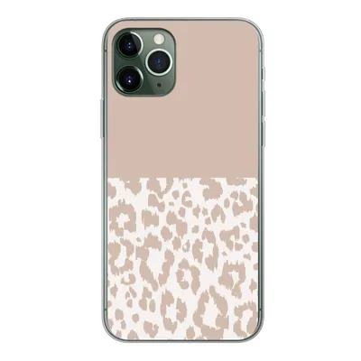 Produktbild von MuchoWow® Handyhülle Schutzhülle Hülle für iPhone 11 Pro Panther Druck - Rosa - Tiere Silikon Softcase Handy Hülle - Handy
