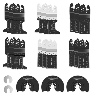 Produktbild von 23-teiliges Multitool-Set mit Sägeblättern und Zubehör