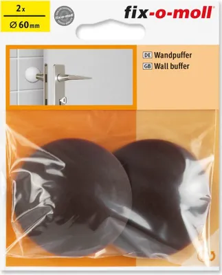 Produktbild von Wandpuffer rund 60mm braun fix-o-moll