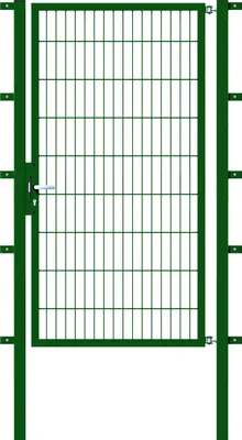 Produktbild von Alberts Einzeltor Flexo mit Zubehör, zum Einbetonieren, grün, Breite 100 cm, Höhe 180 cm