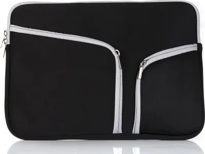 Produktbild von Mobigear Neopren-Laptop-Schutzhülle mit doppeltem Reißverschluss, 15 - 16 Zoll, schwarz