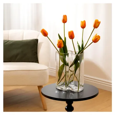 Produktbild von Atmosphera - Wellenvase Kade transparent 25 cm