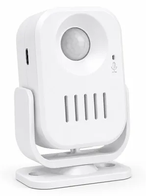 Produktbild von Bewegungsmelder Alarm 120 dB mit 20s Sprachaufnahme – 360° drehbar – 3 Lautstärken – Türgong und Eingangsalarm für Geschäft, Büro und Pflege