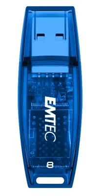 Produktbild von Emtec C410 Color Mix - Candy Jar 2.0, 8 GB, USB Typ-A, 2.0, 15 MB/s, Kappe, Blau, Grün, Violett, Rot, Gelb